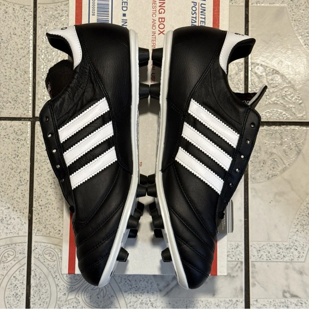 New Adidas Copa Mundial Leather Soccer Cleats Black White Men’s Sizes 015110 - Picture 10 of 14
